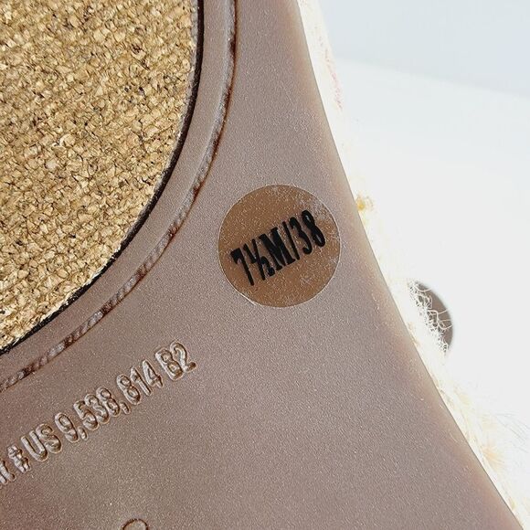 Vince Camuto Carran Linen Stripe Platform Sandal Size 7.5 - Picture 10 of 11